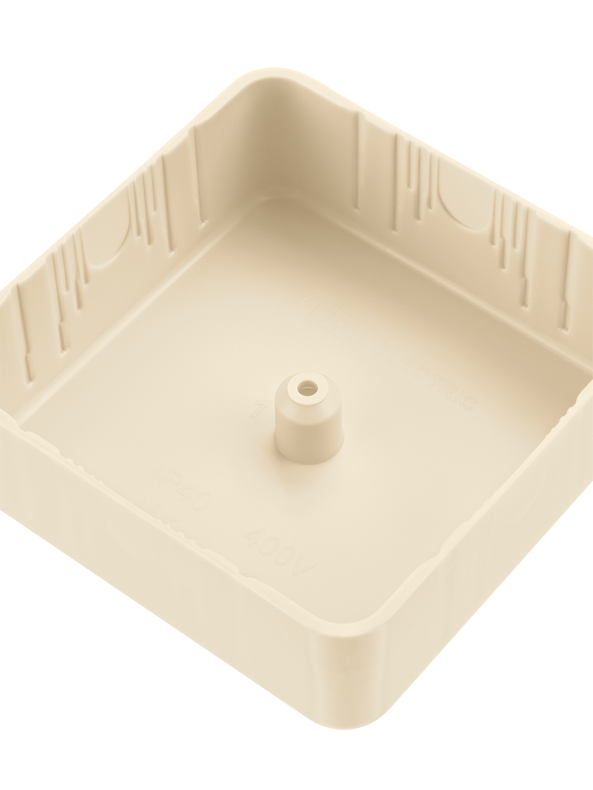 Коробка распаячная КР 75х75х28 ОП, сл. кость, IP40, инд. штрихкод TDM